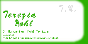 terezia mohl business card